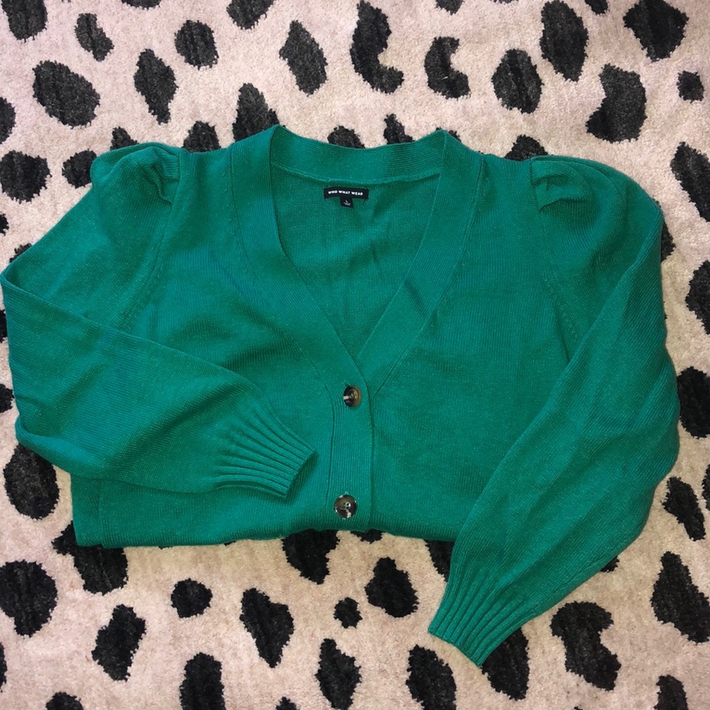 Kelly Green Cardigan